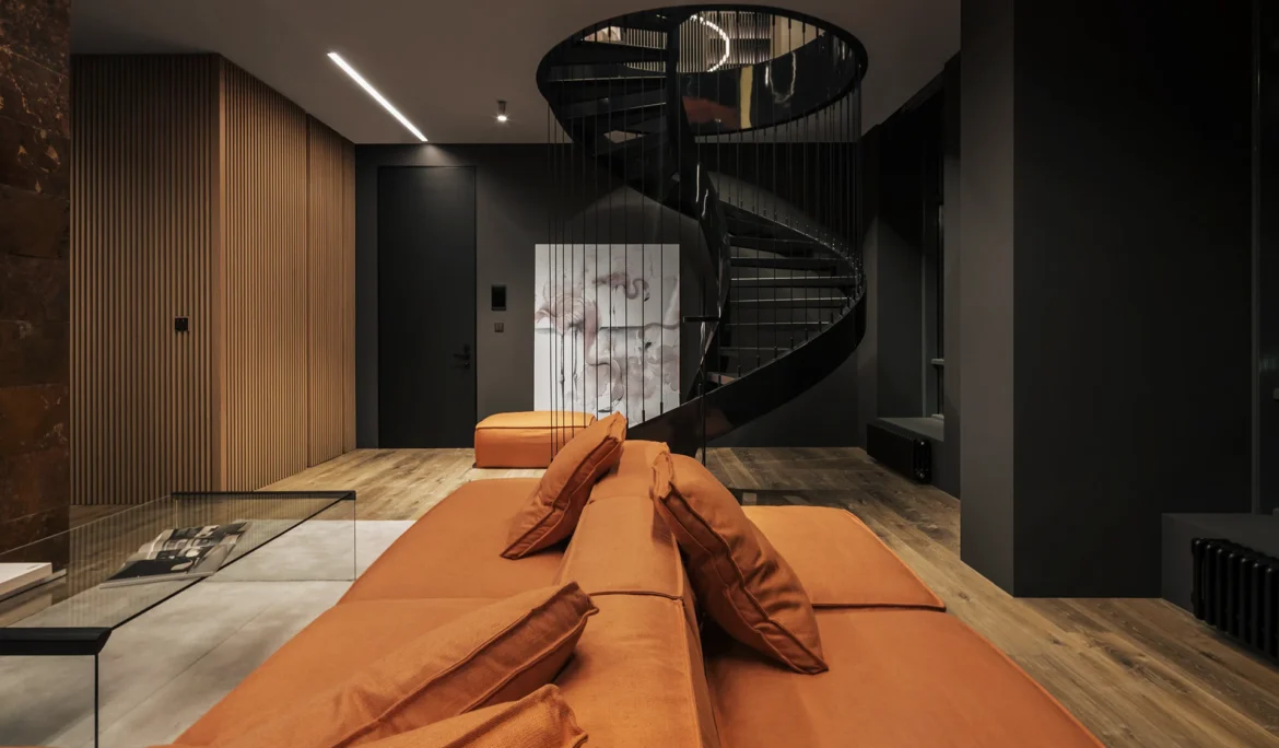 Thiết kế chiếu sáng căn duplex cao cấp