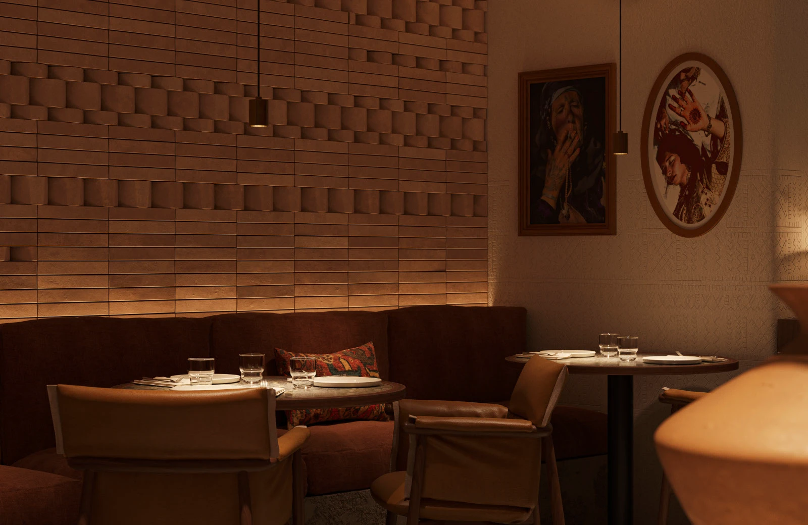 Thiết kế chiếu sáng nhà hàng cao cấp